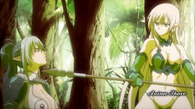 "Клинок королевы [ТВ-2] / Queen's Blade: Gyokuza o Tsugu Mono" Фансервис (этти) компиляция без цензуры